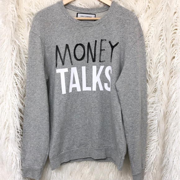 Zara Other - Zara Grey Money Talks Men's Sweater